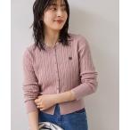 ショッピングカーディガン カーディガン ケーブルコンパクトカーディガン レディース