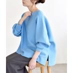 ニット セーター quaranciel:「手洗い可能」ボートネック ワイド ニット プルオーバー レディース