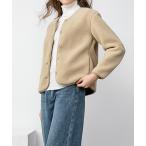 カーディガン ボアフリースカーディガン レディース