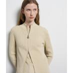 ショッピングラメ ニット セーター ラメジップアップリブニット レディース