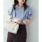 「natural couture」 半袖ブラウス FREE ブルー レディース