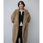 ショッピングパイル コート チェスターコート ボアロングテーラードコート レディース