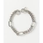 「LION HEART」 ブレスレット - シルバー メンズ