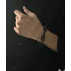 ショッピングBURNER 「Burner」 ブレスレット 22.0cm ブラック メンズ