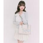 ショッピングチャーム ショルダーバッグ バッグ Aimerianejoieハートミラーチャーム付きミニトート レディース