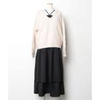 「junoah」 長袖ニット X-LARGE ライトベージュ レディース