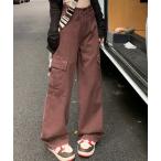 [DAY CLOSET] брюки-карго M Brown женский 