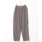 「soulberry」 チェック柄イージーパンツ M グレー レディース