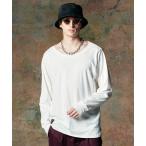 ショッピング長袖tシャツ 「glamb」 長袖Tシャツ L ホワイト メンズ