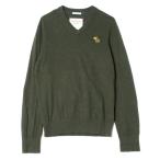 ショッピングAbercrombie 「Abercrombie&Fitch」 ワンポイント長袖ニット L グリーン メンズ