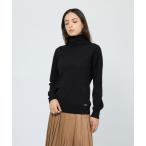 ニット セーター ウォッシャブルウール　タートルネックニット レディース