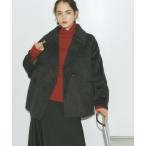 ピーコート pコート 「ON/OFF着回し」圧縮ニットシャギーコート レディース