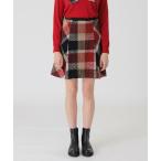 ショッピングブラックレーベル スカート 「10th ANNIVERSARY」クレストブリッジチェックロービングツィードフレアスカート