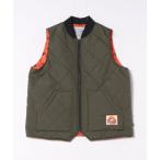  блузон внешний [POLER/ Pola -]DIAMOND QUILTED VEST/ стеганое полотно / Work / унисекс [WEB ограничение ] мужской reti