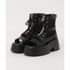 サンダル 「厚底」トラックソールメッシュブーツサンダル CT7927 レディース