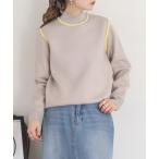 ニット セーター EGLANTINE 配色ハイネックニット レディース