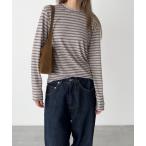 tシャツ El mar　マルチボーダーロンT レディース