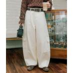 ショッピングバルーン ジーンズ デニム デニムパンツ 「UNISEX」バルーンカーブカーゴデニムパンツ レディース メンズ