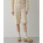 ショッピングハーフパンツ パンツ ハンドクロシェハーフパンツ レディース