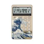  канцелярские товары . орнамент север .[ Kanagawa .. обратная сторона ] / стильный калькулятор / JF-M200-TJ-KHK-N