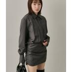 ショッピングシャツワンピ ブラウス シャツ 「mline」シャツワンピ レディース