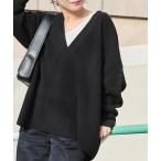 ニット セーター 「追加3」MUSIC DEEP V ルーズプルオーバー レディース