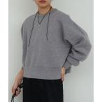 tシャツ スウェットライククルーニット レディース