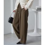 パンツ 「全骨格/体型拾わず美脚見え」とろみ2タックイージーパンツ「4サイズ展開 S/M/L/LL」「接触冷感・イージーケア」 レディース