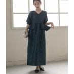 ショッピングドレス ドレス ジャガードペプラムVネックドレス