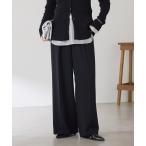 スラックス パンツ ジャージワイドパンツ レディース