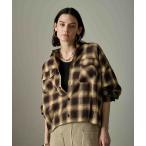 ショッピングSHIRTS ブラウス シャツ 「KHA:KI / カーキ」HOMBRE CHECK SHIRTS レディース