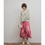 スカート オーナメントジャガードハンカチヘムスカート