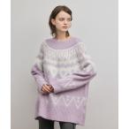 ニット セーター フェアアイルニットトップ レディース