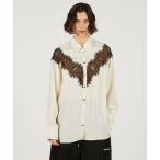 ショッピングコンビ ブラウス シャツ 「2026Spring Pre-Order」レースコンビシャツ / Lace Combination Dress レディース