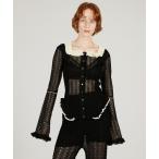 ショッピングフリル ニット セーター 「2026Spring Pre-Order」クロシェライク2WAYカーディガン / Crochet-Like Frill Bodys