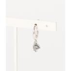 [LION HEART] серьги ( одна сторона уголок для ) ONE SIZE серебряный мужской 