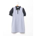 「EATME」 半袖ワンピース MEDIUM ブルー レディース