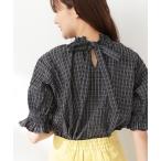 「N.（N. Natural Beauty Basic）」 半袖ブラウス MEDIUM ブラック系その他 レディース