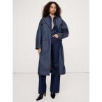 「BANANA REPUBLIC」 トレンチコート X-SMALL インディゴブルー レディース