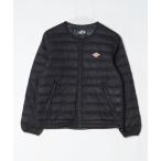 「DANTON」 ワンポイントダウンジャケット 36 ブラック レディース