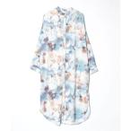 ショッピングシャツワンピース 「antiqua」 シャツワンピース FREE ブルー レディース