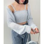 [Heather] вязаный ансамбль FREE голубой женский 