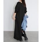 ショッピングアンドミー 「andme」 長袖ワンピース M ブラック レディース