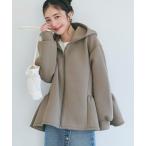 「coca（coca）」 ジップアップパーカー M ダークベージュ レディース