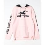 「Hollister」 プルオーバーパーカー M ピンク メンズ