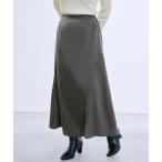 スカート アシメナローサテンスカート 「低身長・小柄女性」