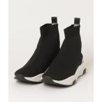 ショッピングニットブーツ 「+diana」 ショートブーツ 24.5 ブラック レディース