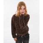 セーター ニット 「 3size / 3color 」LEOPARD JACQUARD KNIT POLO メンズ レディース