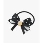 キッズ ”b.” ロゴ サテン ヘアゴム