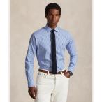 シャツ カスタム フィット ストライプド ポプリン シャツ メンズ